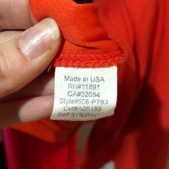 Bailey 44 Orange Skater Dress Mesh Cutout Womens SP Fit & Flare Mini Cap Sleeve - Picture 6 of 8